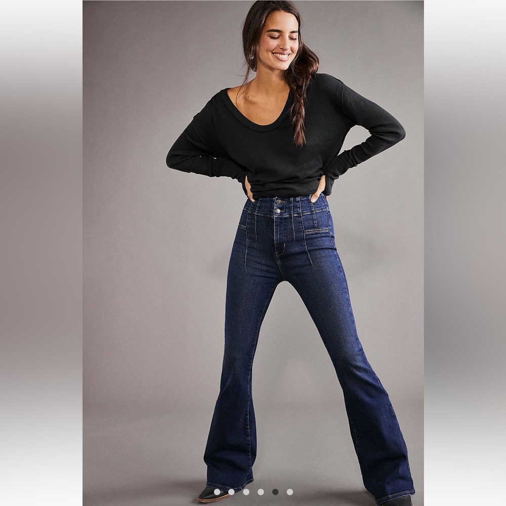 Free People Jayde Flare Denim Pant NWOT